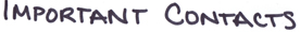 important contacts